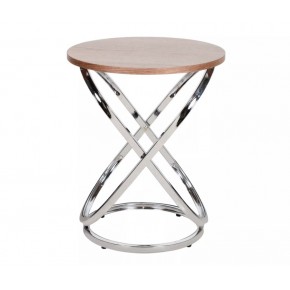 Стол журнальный SIGNAL EOS E орех/хром